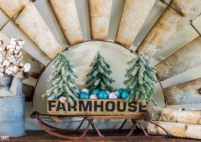 diy farmhouse christmas tote