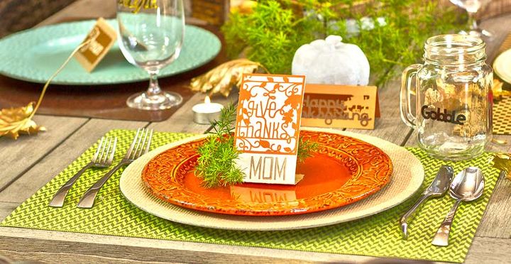 6 easy place settings for your thanksgiving table, painted furniture