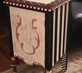 mackenzie child s like end table, painted furniture