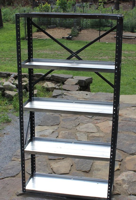 diy industrial style bookshelf, shelving ideas, storage ideas