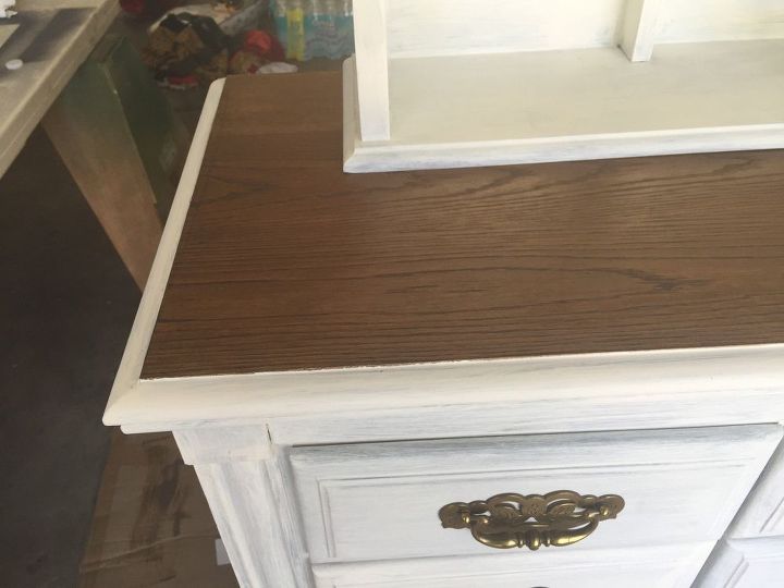 dresser turned media console fireplace