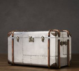 build you own restoration hardware style steamer trunk, RH trunk in their catalog 1800