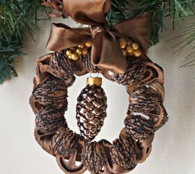 natural nutshell ornament, christmas decorations, seasonal holiday decor