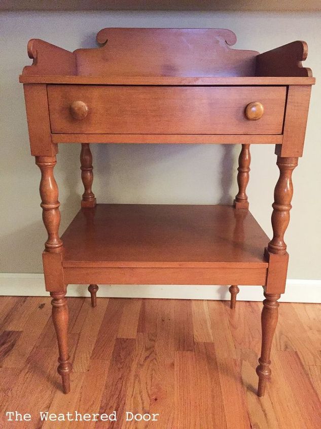 before after color block nightstands, painted furniture