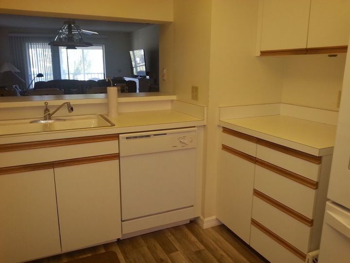Redo of 70's Kitchen With Oak Strip Cabinets - Under $200