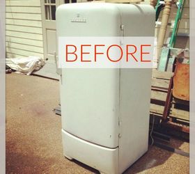 don t buy new appliances these 9 diy hacks are brilliant, Before A cute 1950s fridge that still worked