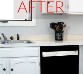 don t buy new appliances these 9 diy hacks are brilliant, After A black and white dishwasher to match