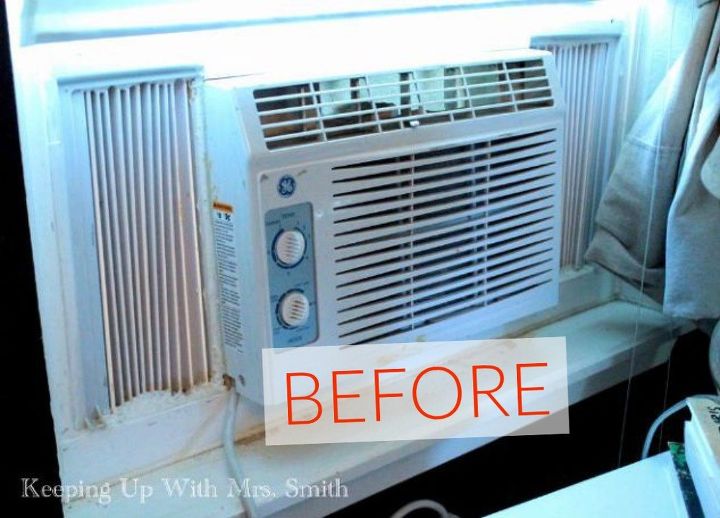 don t buy new appliances these 9 diy hacks are brilliant, Before An ugly pop out window unit