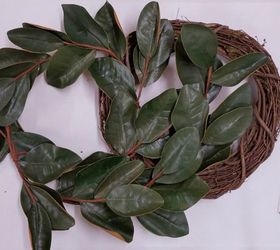 simple diy magnolia wreath for every day decorating, crafts, flowers, gardening, wreaths