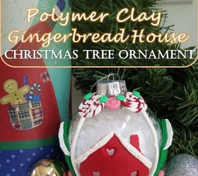 Cómo hacer un adorno navideño de una casa de pan de jengibre con arcilla polimérica