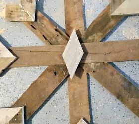 rustic snowflake from reclaimed wood