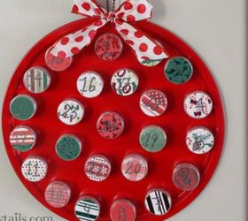s 25 advent calendar ideas that are so cute, This magnetic one made out of a metal tray