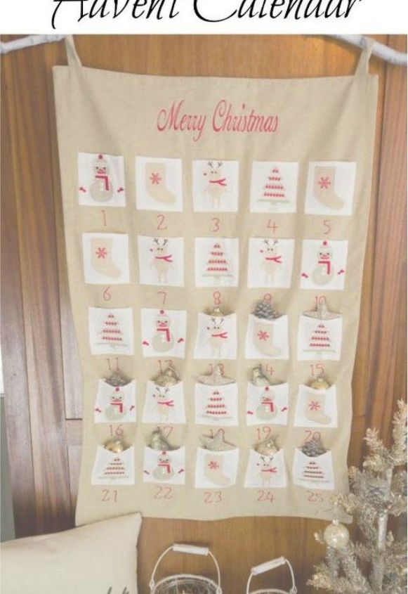 s 25 advent calendar ideas that are so cute, This pocket canvas one