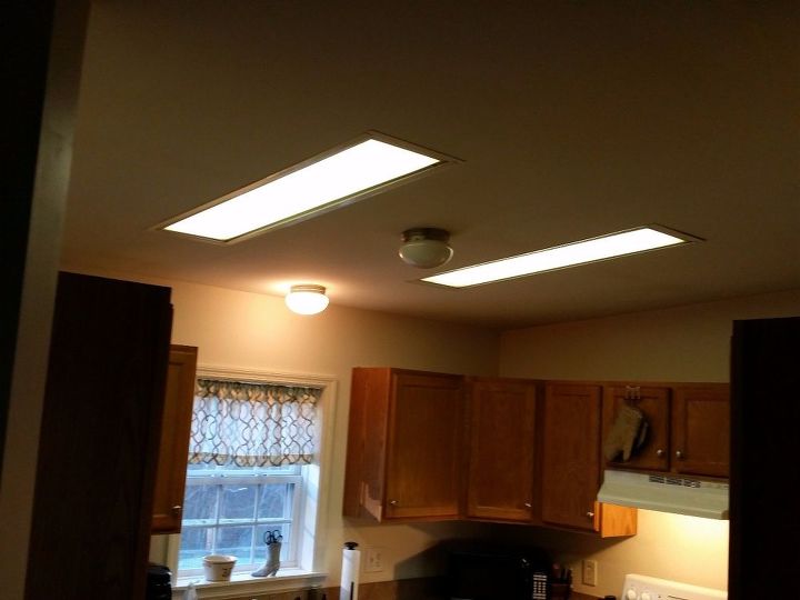 Ugh Fluorescent Lights Hometalk, Fluorescent Ceiling Lights For Kitchens