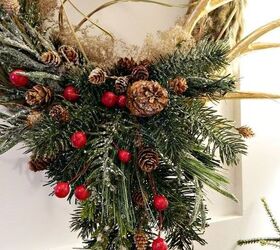 faux fur antler wreath, crafts, wreaths