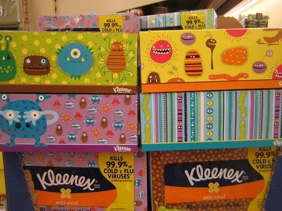 q repurposing designer tissue boxes