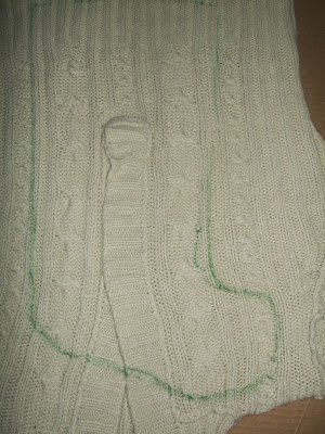 up cycled sweater stockings