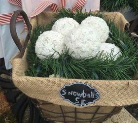 s let it snow with these 12 winter decorating ideas, Use styrofoam balls as snowballs