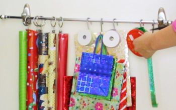 A Wrapping Station on Your Closet Door