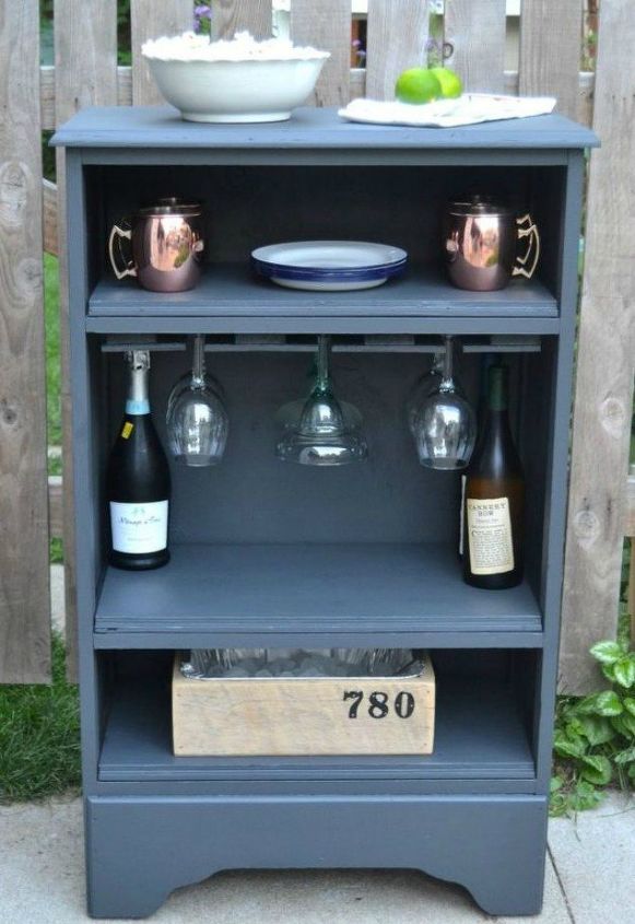 12 shocking things you can do with your old dresser, Or repurpose it into a drink bar