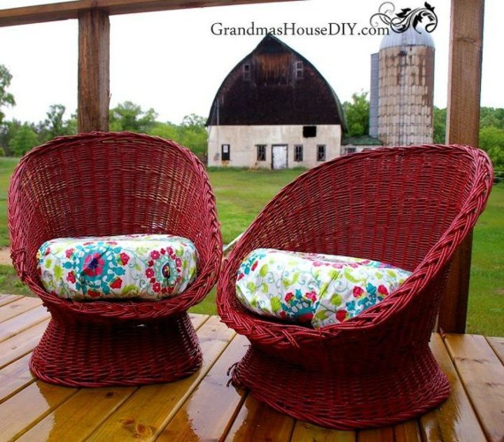 make wicker trendy again with these brilliant ideas, After A comfy and vibrant place to sit