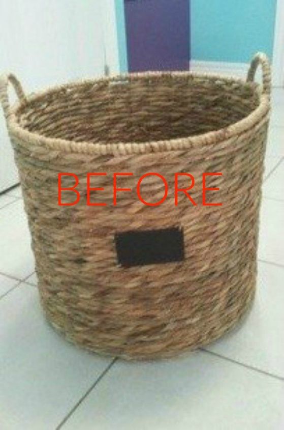 make wicker trendy again with these brilliant ideas, Before A boring old wicker hamper