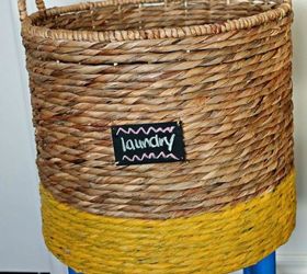 make wicker trendy again with these brilliant ideas, After A color block hamper