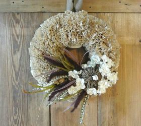 s these coffee filter decor ideas are perfect for your home, home decor, painted furniture, Pinch them into a stunning wreath