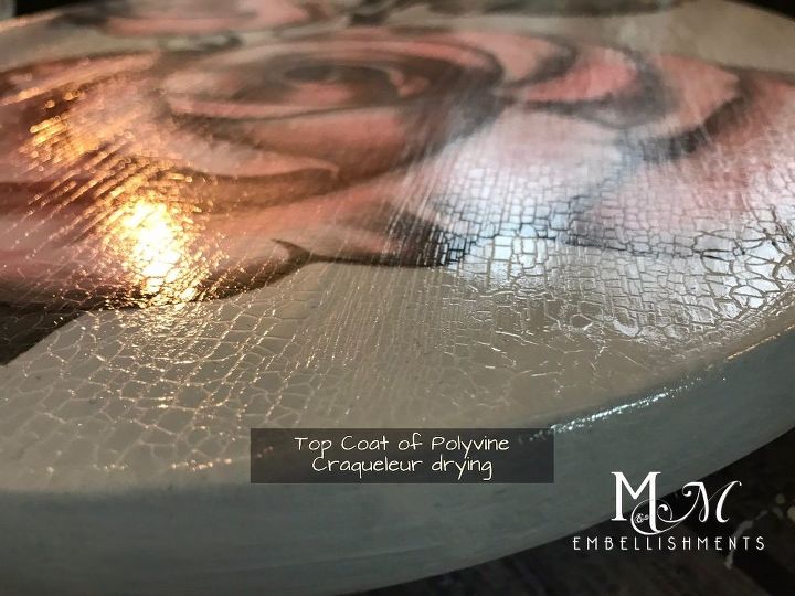 mesa inclinvel com rosa manchada mo stainpaintedfurnitureart