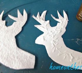 faux deer head ornament, christmas decorations, pets animals, seasonal holiday decor