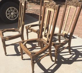 Torn Up Rattan Back Chair And Table Makeover Hometalk
