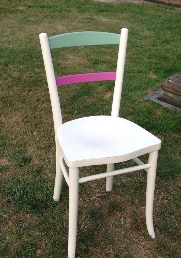 silla de bienvenida pintada a mano