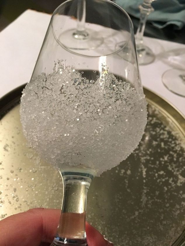 easy christmas frost and snow for glassware and jars