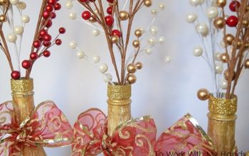  Como transformar garrafas de vinho vazias em decorações de Natal
