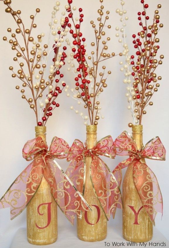 How to Repurpose Empty Wine Bottles Into Christmas Decor How to Repurpose Empty Wine Bottles Into Christmas Decor