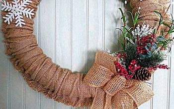 Frugal Four Season Burlap Wreath
