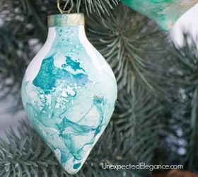 quick handmade watercolor ornament, christmas decorations, seasonal holiday decor