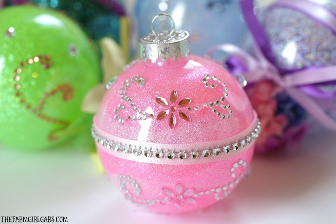 ornamentos de glitter para princesas da disney
