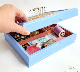 from jewelry valet to sewing kit with built in pin cushion , closet