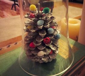 pinecones and pompons make easy kid craft, crafts, gardening