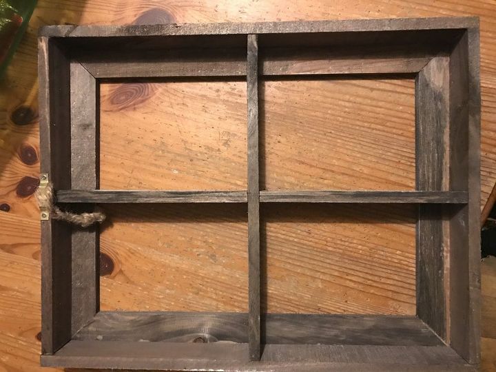 Turn This Boring Wood Window Frame Into Something Special For Xmas