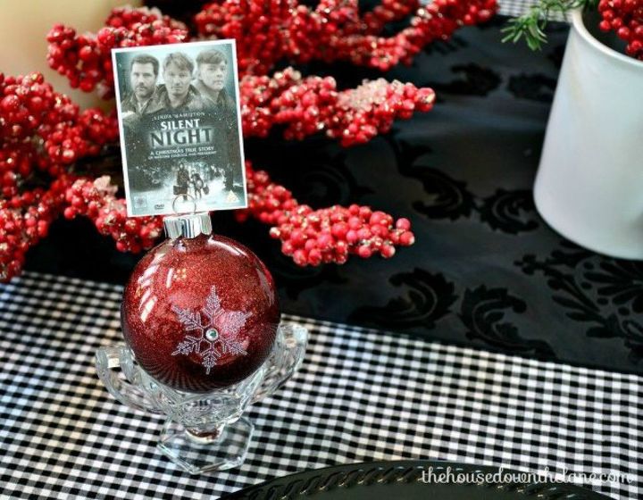 s forget your tree this will make you rethink where you hang ornaments, christmas decorations, seasonal holiday decor, Use them as elegant place settings