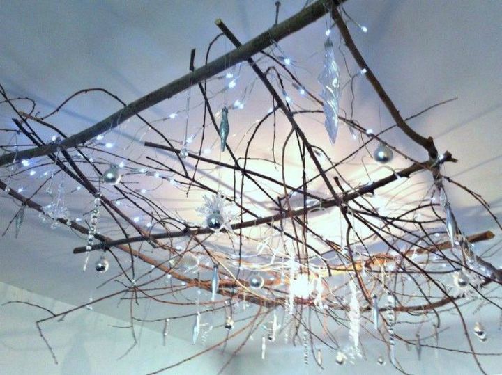 s forget your tree this will make you rethink where you hang ornaments, christmas decorations, seasonal holiday decor, Or directly from your ceiling