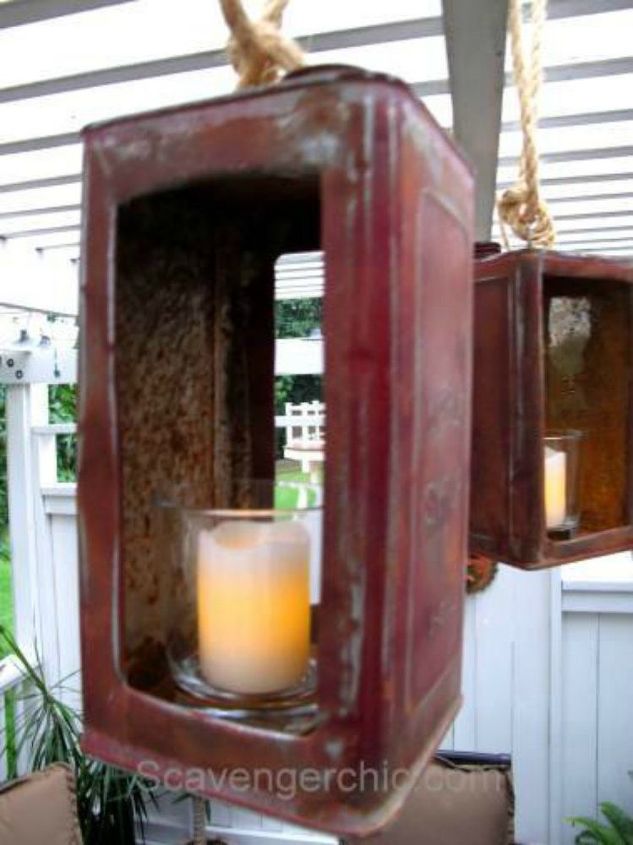s why everyone is lighting up their tin cans, lighting, Or on your patio as a piece of rustic decor