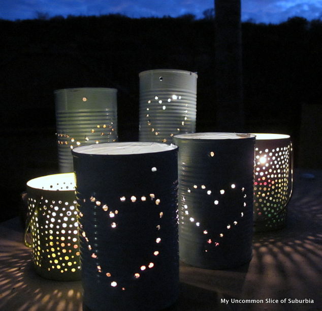 s why everyone is lighting up their tin cans, lighting, They add more to your porch lighting