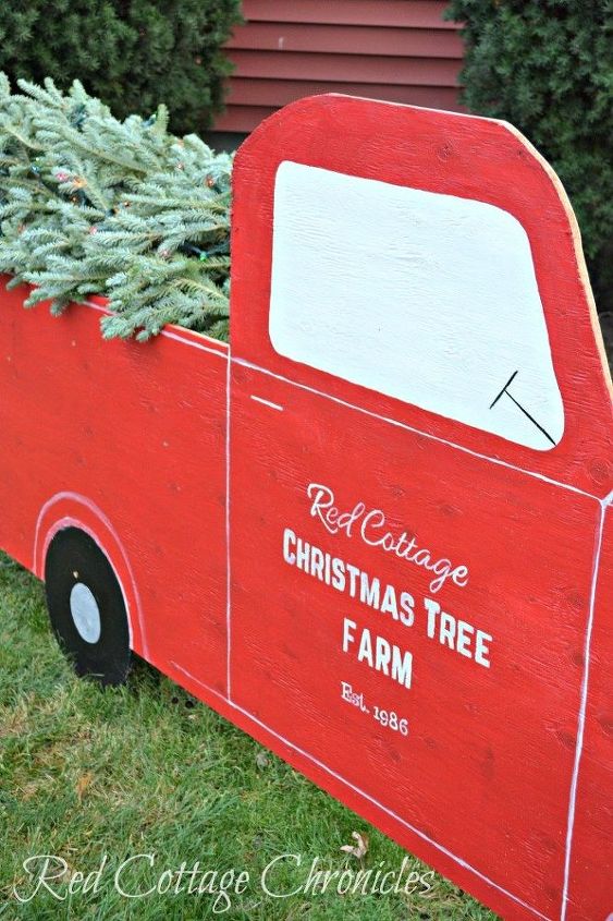 red truck christmas tree outdoor christmas decor christmas decorations home decor - Red Truck Christmas Decor red truck christmas tree outdoor christmas decor christmas decorations home decor - Red Truck Christmas Decor