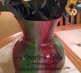 thrift store vase revived, Finished Project after lacquer sealer applied