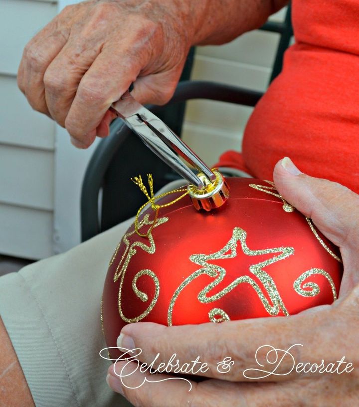 christmas ornament topiary