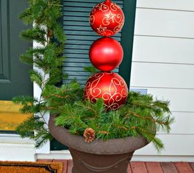 christmas ornament topiary