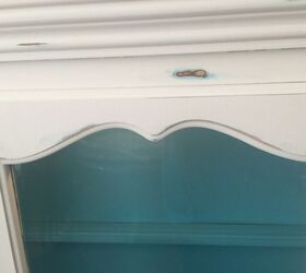 hutch top makeover one mans trash is always my treasure , painted furniture